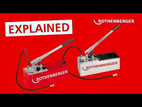 Rothenberger RP50 Pressure Testing Pump 60 Bar - 60200 - 60200 - Rothenberger - Trade Counter Direct