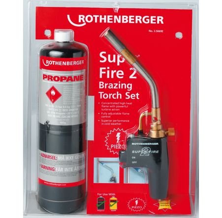 Rothenberger Super Fire 2 Torch Sets - ROTH-35668E - Rothenberger - Trade Counter Direct