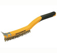 Roughneck Carbon Steel Wire Brush Soft Grip 350mm 14 inch - 52 030 Brush Hand - ROU52030 - Roughneck - Trade Counter Direct