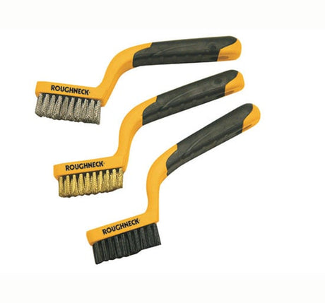 Roughneck Narrow Brush Set of 3 Soft Grip - Set of 3 - ROU52010 - Roughneck - Trade Counter Direct