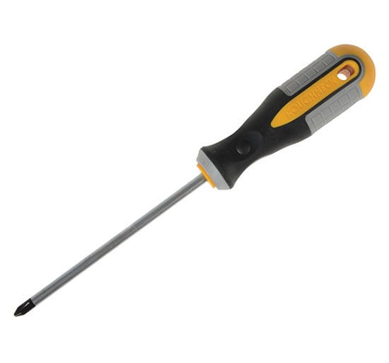 Roughneck Phillips Screwdriver Ph2 x 125mm - Phillips Screwdriver - ROU22132 - Roughneck - Trade Counter Direct