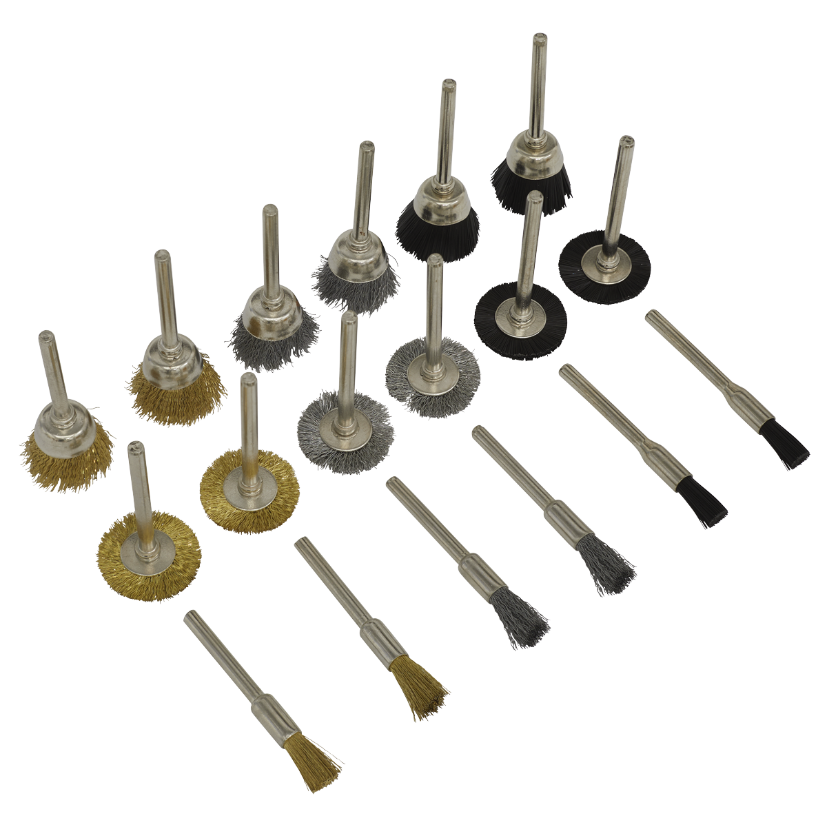 Sealey RTA18WB Rotary Tool Brush Set 18pc