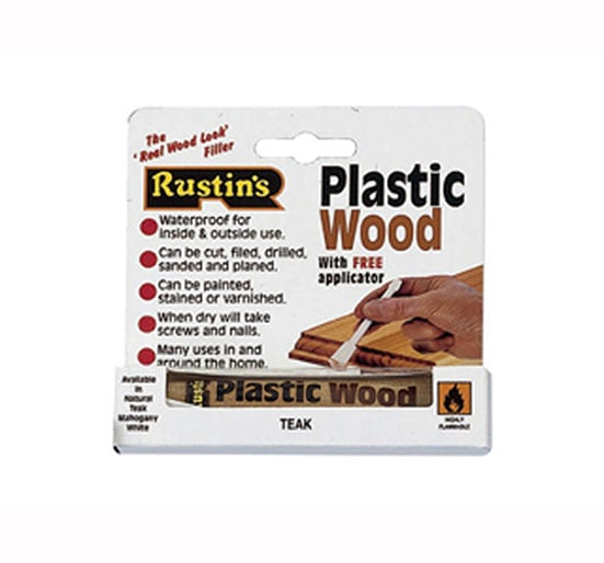 Rustins Plastic Wood - Tube Teak