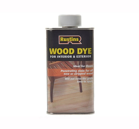 Rustins Wood Dyes - Medium Oak 250ml - RUSWDMO250 - Rustins - Trade Counter Direct