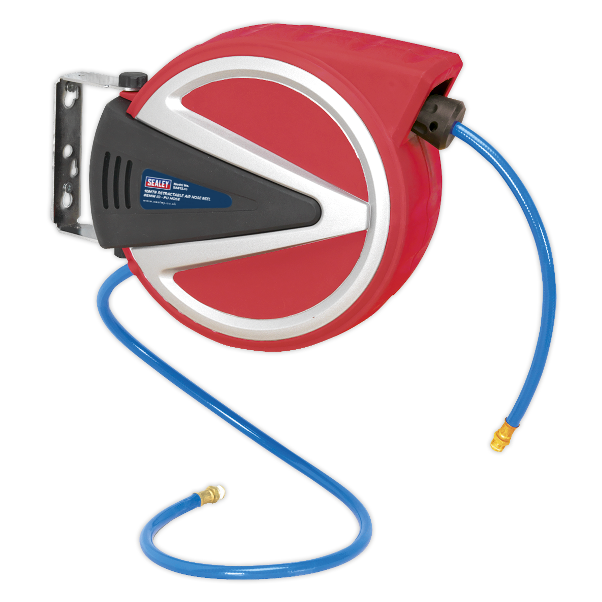 Sealey SA813 Retractable Air Hose Reel 10m Ø8mm ID - PU Hose