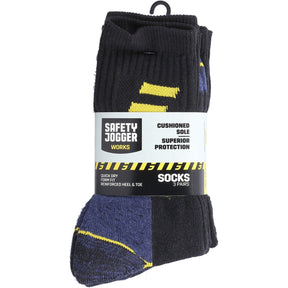 Safety Jogger SJ Sock - Black/Yellow - Size Itm (36299 - 67709 - 01) - 36299-67709-01 - Safety Jogger - Trade Counter Direct