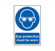 Scan Eye Protection Must Be Worn - PVC 200 x 300mm - Single Unit - SCA0007 - Scan - Trade Counter Direct