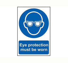 Scan Eye Protection Must Be Worn - PVC 200 x 300mm - Single Unit - SCA0007 - Scan - Trade Counter Direct