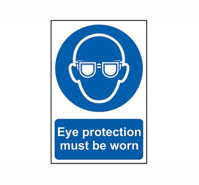 Scan Eye Protection Must Be Worn - PVC 200 x 300mm - Single Unit - SCA0007 - Scan - Trade Counter Direct