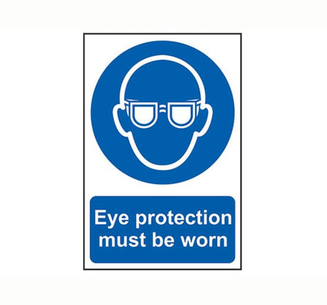 Scan Eye Protection Must Be Worn - PVC 200 x 300mm - Single Unit - SCA0007 - Scan - Trade Counter Direct