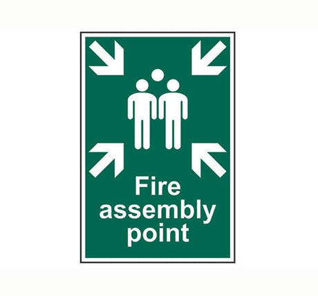 Scan Fire Assembly Point - PVC 200 x 300mm - Single Unit - SCA1541 - Scan - Trade Counter Direct
