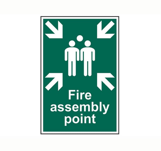 Scan Fire Assembly Point - PVC 200 x 300mm - Single Unit - SCA1541 - Scan - Trade Counter Direct