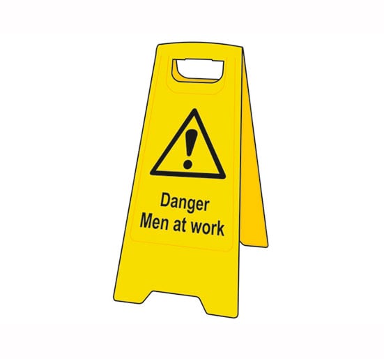 Scan Men At Work Heavy-Duty A Board - Single Unit