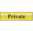 Scan Private - Polished Brass Effect 200 x 50mm - Single Unit - SCA6012 - Scan - Trade Counter Direct
