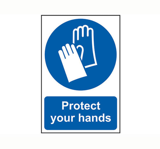 Scan Protect Your Hands - PVC 200 x 300mm - Single Unit