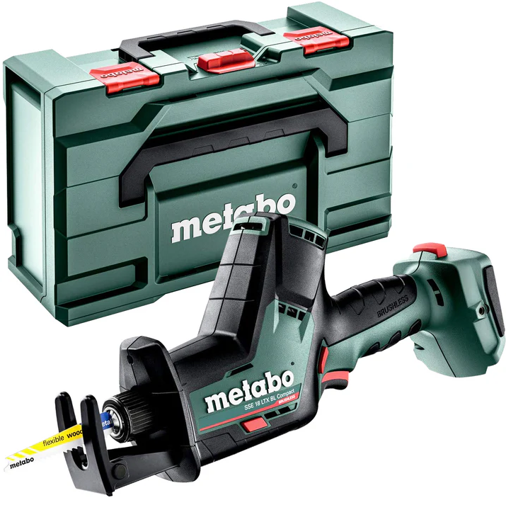 Metabo SSE18LTXBL Compact 18v Brushless Sabre Saw - Bare Unit with MetaBOX - 602366840