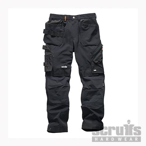 Scruffs Pro Flex Plus Holster Trouser Black - T54755.9 - Scruffs - Trade Counter Direct