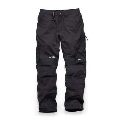 Scruffs Pro Flex Plus Trousers Black - 32R - T55370 - TST55370 - Scruffs - Trade Counter Direct