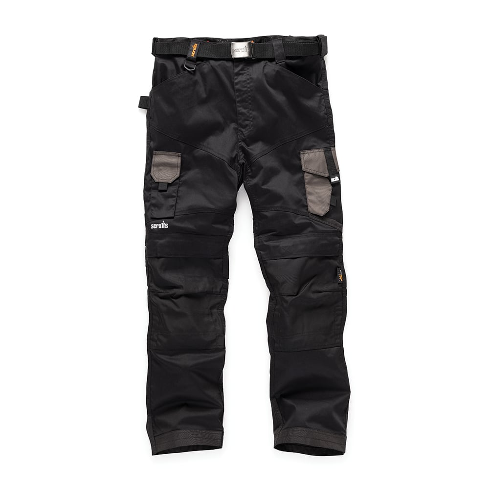 Scruffs Pro Flex Trousers Black - 32S - T55384 - TST55384 - Scruffs - Trade Counter Direct