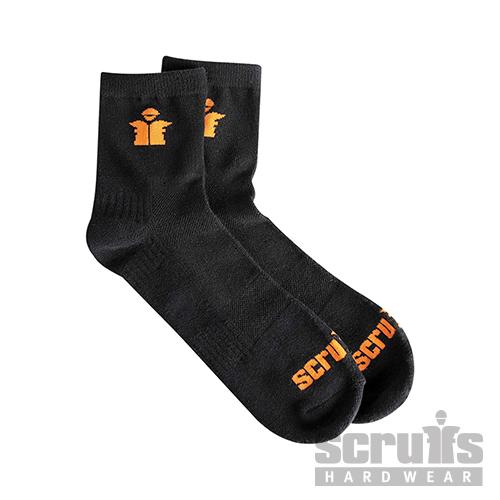 Scruffs Worker Lite Socks Black 3pk - T54885 - Scruffs - Trade Counter Direct