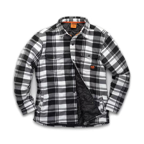 Scruffs Worker Padded Checked Shirt Black/White - T55355 - Scruffs - Trade Counter Direct