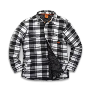 Scruffs Worker Padded Checked Shirt Black/White - T55355 - Scruffs - Trade Counter Direct