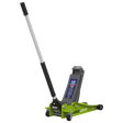 Sealey 2001LEHV Trolley Jack 2.25tonne Low Entry Rocket Lift Hi - Vis Green - 2001LEHV - Sealey Tools UK - Trade Counter Direct