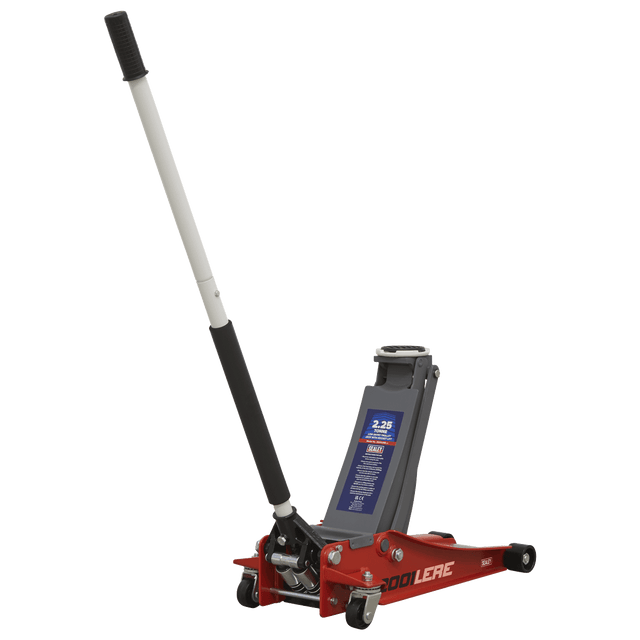 Sealey 2001LERE Trolley Jack 2.25tonne Low Entry Rocket Lift Red - 2001LERE - Sealey Tools UK - Trade Counter Direct