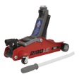 Sealey 2180LE 180° Handle Trolley Jack 2 Tonne Low Profile Short Chassis - Red - 2180LE - Sealey Tools UK - Trade Counter Direct