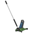 Sealey 3000LEHV Trolley Jack 3tonne Low Entry Rocket Lift Hi - Vis Green - 3000LEHV - Sealey Tools UK - Trade Counter Direct