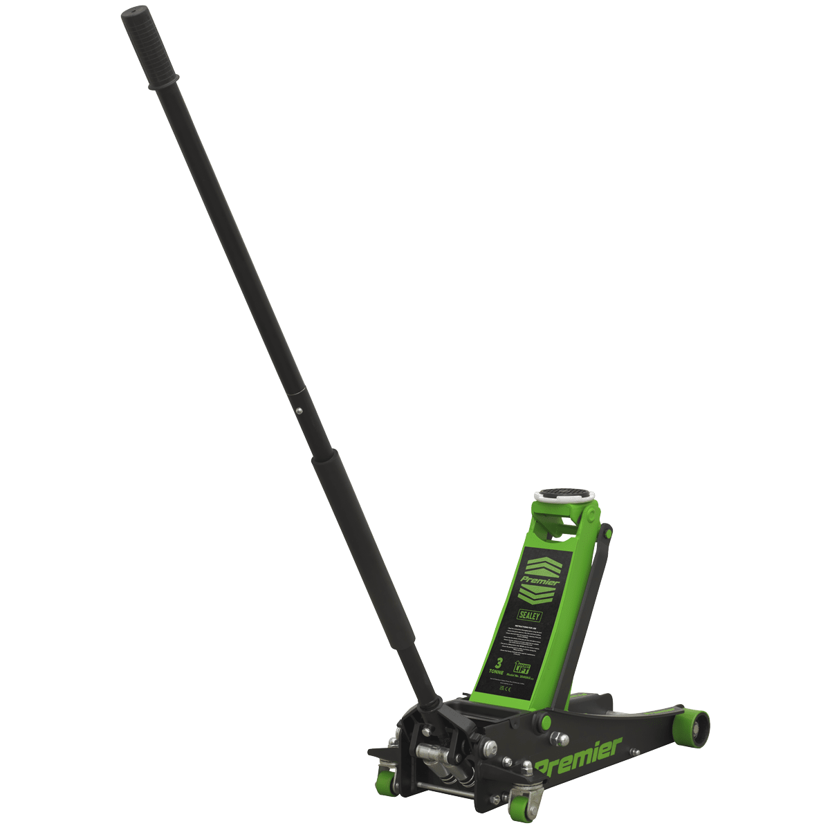 Sealey 3040AG Trolley Jack 3tonne Rocket Lift Green - 3040AG - Sealey Tools UK - Trade Counter Direct