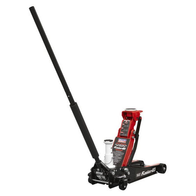 Sealey 3200LEHL Trolley Jack 2/3 Tonne Low Profile/High Lift with Rocket Lift - 3200LEHL - Sealey Tools UK - Trade Counter Direct