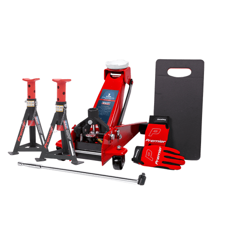 Sealey 3290CXCOMBO Trolley Jack 3tonne Combo - 3290CXCOMBO - Sealey Tools UK - Trade Counter Direct