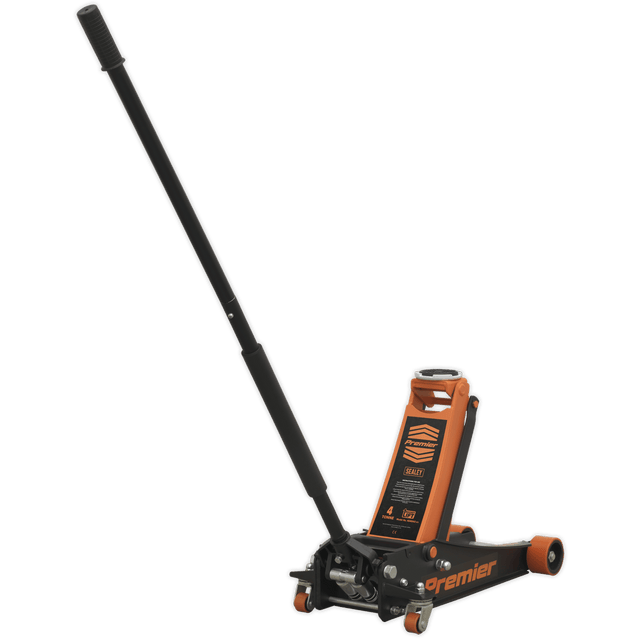 Sealey 4040AO Trolley Jack 4tonne Rocket Lift Orange - 4040AO - Sealey Tools UK - Trade Counter Direct