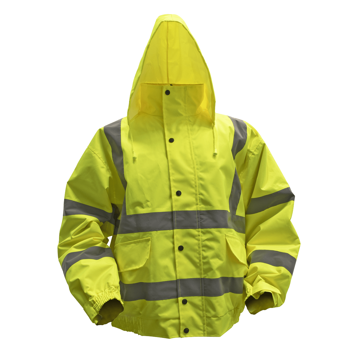 Sealey 802XL Worksafe® Hi-Vis Yellow Jacket with Quilted Lining, Elasticated Waist & Cuffs - X-Large - 802XL - Sealey Tools UK - Trade Counter Direct