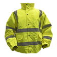 Sealey 802XL Worksafe® Hi-Vis Yellow Jacket with Quilted Lining, Elasticated Waist & Cuffs - X-Large - 802XL - Sealey Tools UK - Trade Counter Direct