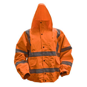 Sealey 802XLO Worksafe® Hi-Vis Orange Jacket with Quilted Lining, Elasticated Waist & Cuffs - X-Large - 802XLO - Sealey Tools UK - Trade Counter Direct