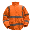 Sealey 802XLO Worksafe® Hi-Vis Orange Jacket with Quilted Lining, Elasticated Waist & Cuffs - X-Large - 802XLO - Sealey Tools UK - Trade Counter Direct