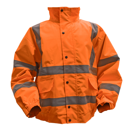 Sealey 802XLO Worksafe® Hi-Vis Orange Jacket with Quilted Lining, Elasticated Waist & Cuffs - X-Large - 802XLO - Sealey Tools UK - Trade Counter Direct