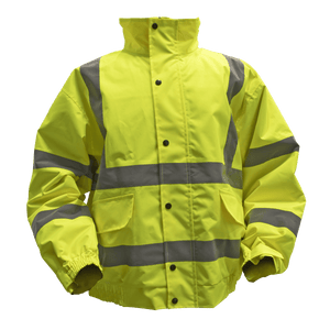 Sealey 802XXL Worksafe® Hi-Vis Yellow Jacket with Quilted Lining, Elasticated Waist & Cuffs - XX-Large - 802XXL - Sealey Tools UK - Trade Counter Direct