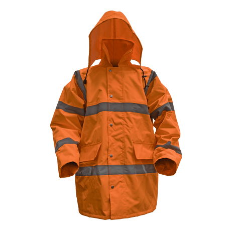 Sealey 806LO Worksafe® Hi-Vis Orange Jacket with Quilted Lining - Large - 806LO - Sealey Tools UK - Trade Counter Direct