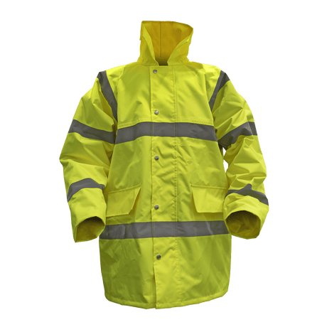 Sealey 806XL Worksafe® Hi-Vis Yellow Jacket with Quilted Lining - X-Large - 806XL - Sealey Tools UK - Trade Counter Direct