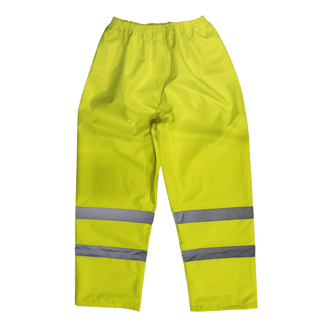 Sealey 807L Worksafe® Hi-Vis Yellow Waterproof Trousers - Large - 807L - Sealey Tools UK - Trade Counter Direct