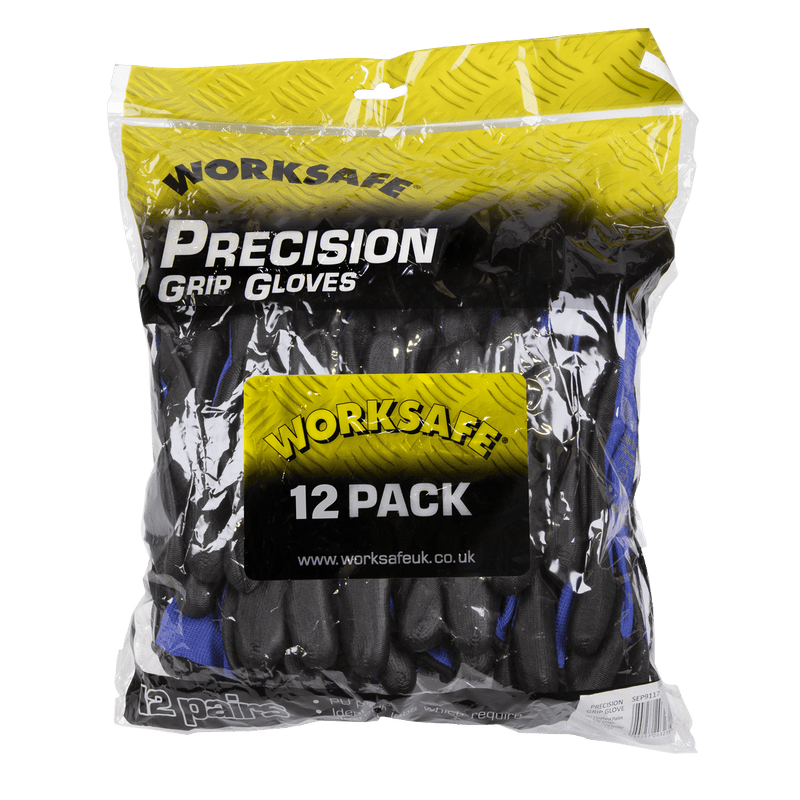 Sealey 9117XL/12 Worksafe® Lightweight Precision Grip Gloves, X-Large - Pack of 12 Pairs - 9117XL/12 - Sealey Tools UK - Trade Counter Direct