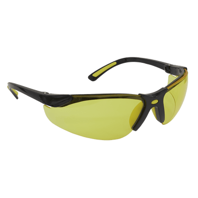 Sealey 9215 Worksafe® Zante Style Amber Lens Safety Glasses with Flexi Arms - 9215 - Sealey Tools UK - Trade Counter Direct