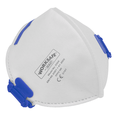 Sealey 9304/10 Worksafe® Fold Flat Mask FFP2 - Pack of 10 - 9304/10 - Sealey Tools UK - Trade Counter Direct