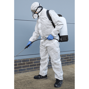 Sealey 9601L Worksafe® Disposable Coverall, White - Large - 9601L - Sealey Tools UK - Trade Counter Direct