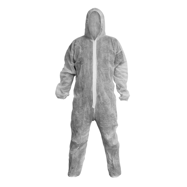 Sealey 9601L Worksafe® Disposable Coverall, White - Large - 9601L - Sealey Tools UK - Trade Counter Direct