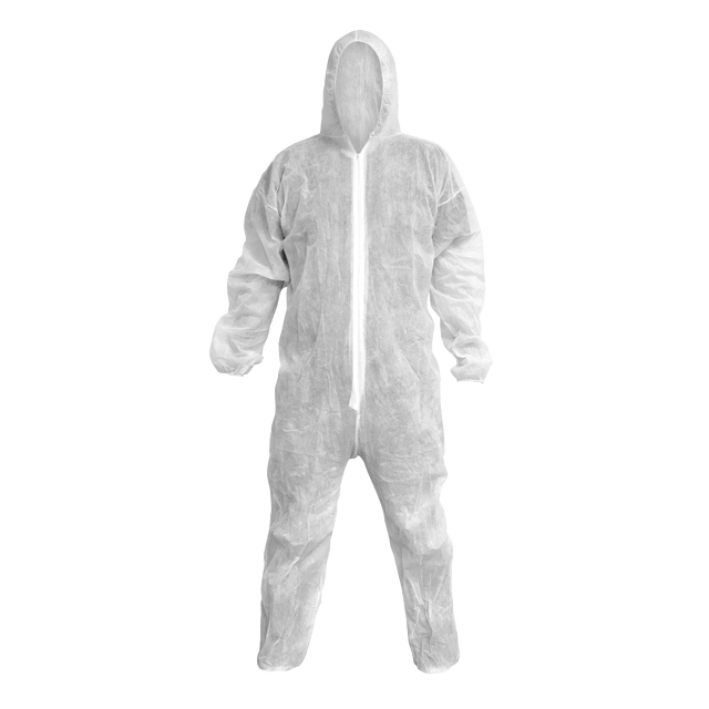 Sealey 9601XL Worksafe® Disposable Coverall, White - X-Large - 9601XL - Sealey Tools UK - Trade Counter Direct