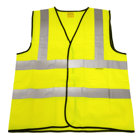 Sealey 9804L Worksafe® Hi-Vis Yellow Waistcoat - Large - 9804L - Sealey Tools UK - Trade Counter Direct